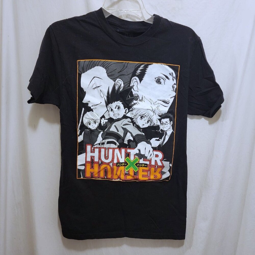 Hunter x Hunter Japanese Anime Cast‎ Black T-Shirt Mens Size S Small